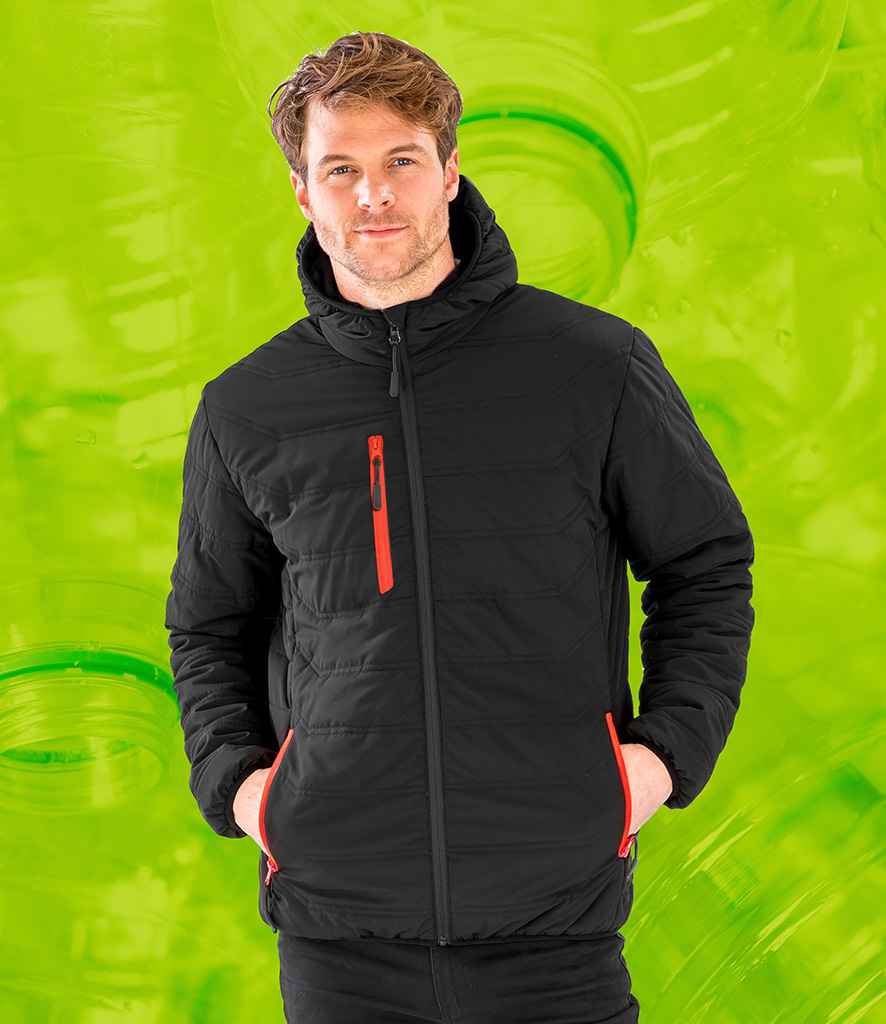 Result Recycled Compass Padded Winter Jacket | Black/Red