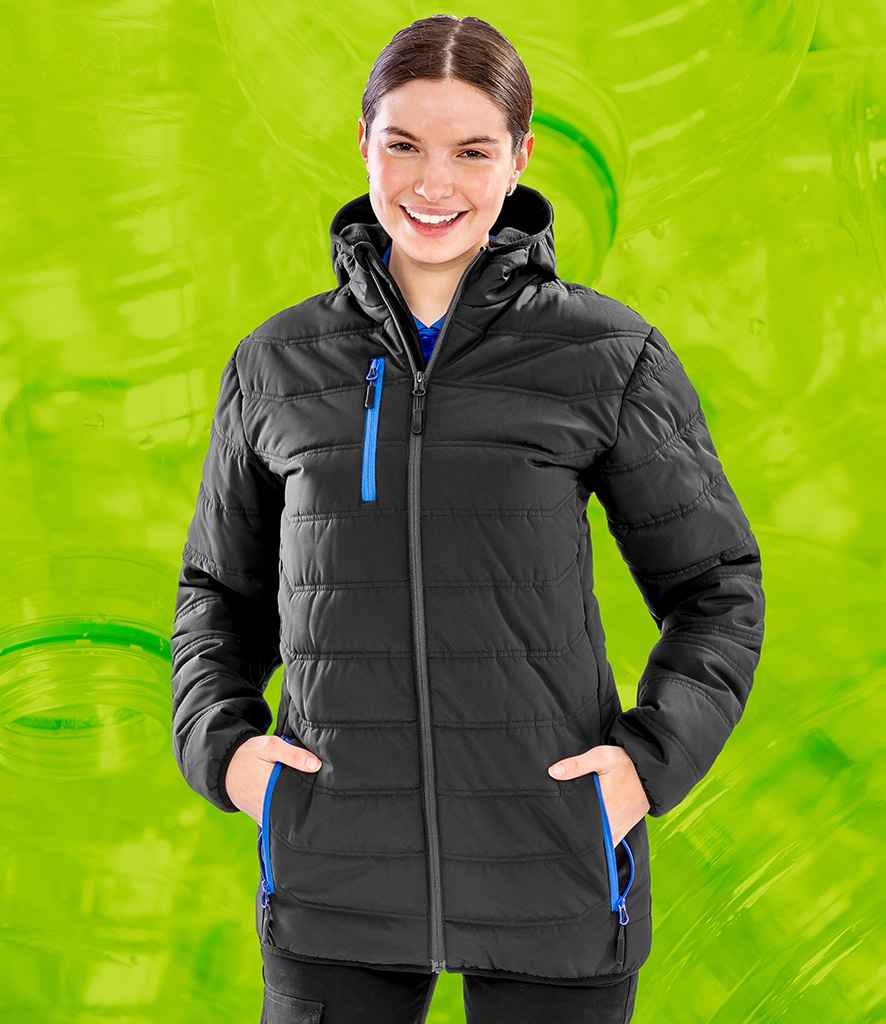 Result Recycled Compass Padded Winter Jacket | Black/Royal Blue