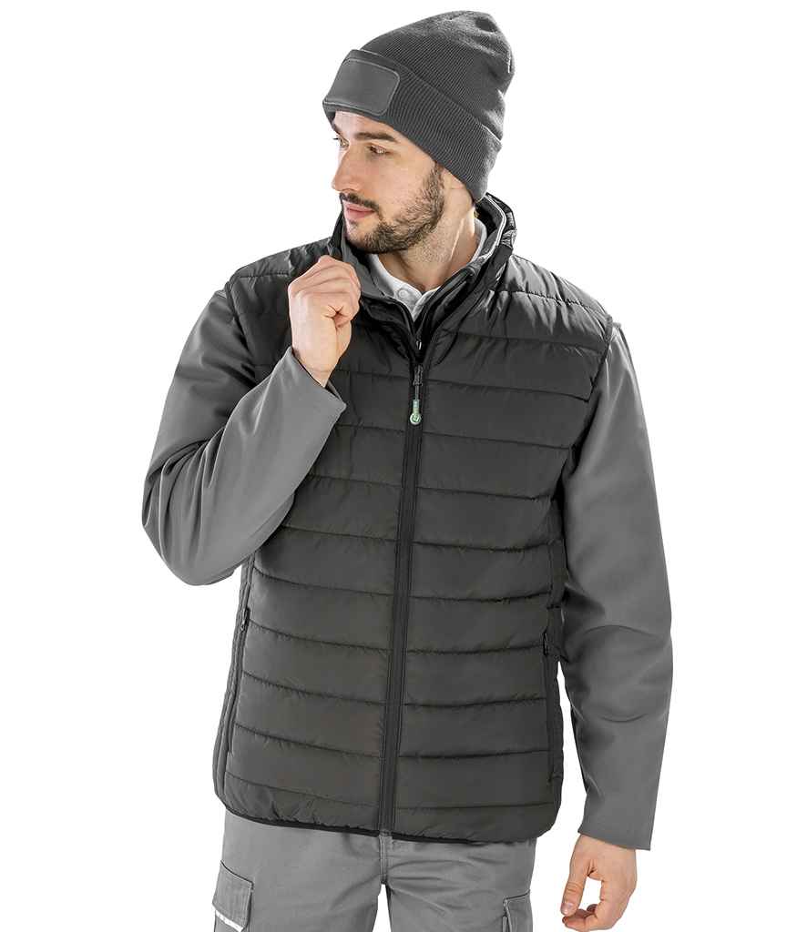 Result Recycled Promo Padded Bodywarmer | Black