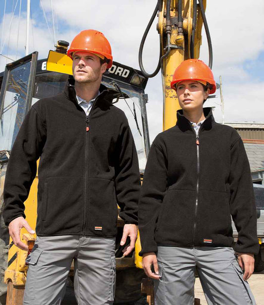 Result Work-Guard Heavy Duty Micro Fleece Jacket | Black