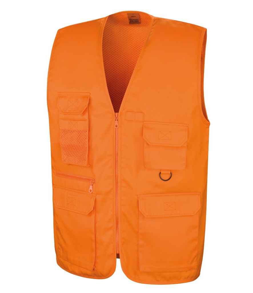 Result Work-Guard Safari Waistcoat | Orange