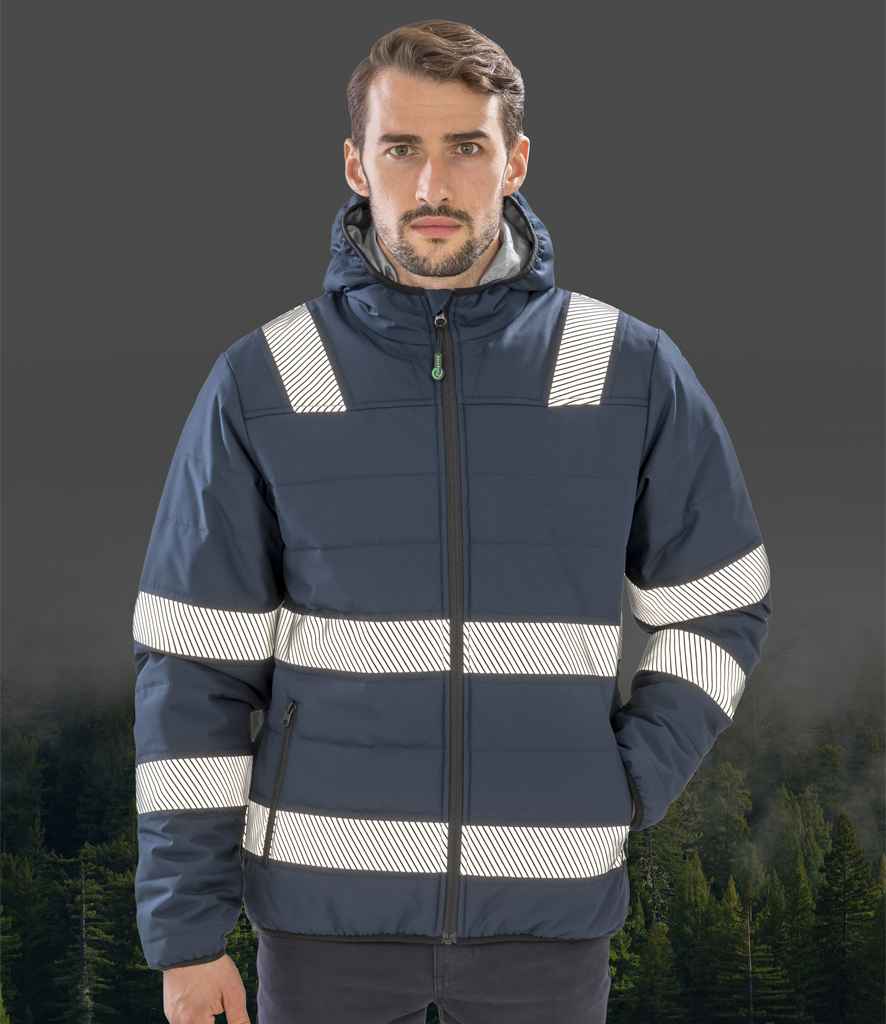 Result Recycled Ripstop Padded Safety Jacket | Navy
