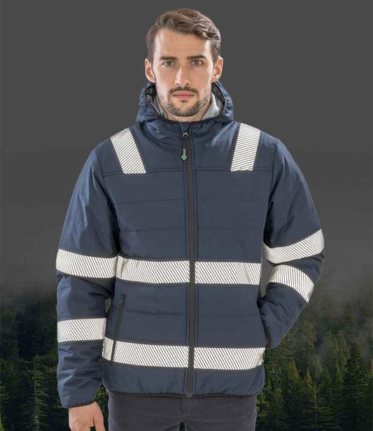 Result Recycled Ripstop Padded Safety Jacket | Navy
