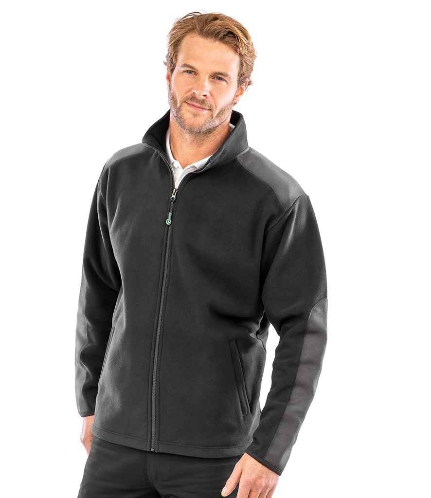 Result Recycled Heavy Duty Micro Fleece Jacket | Black