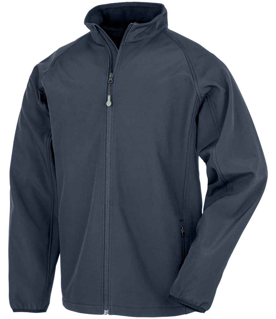 Result Recycled Kids Two Layer Printable Soft Shell Jacket | Navy