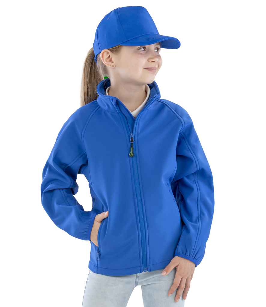 Result Recycled Kids Two Layer Printable Soft Shell Jacket | Royal Blue