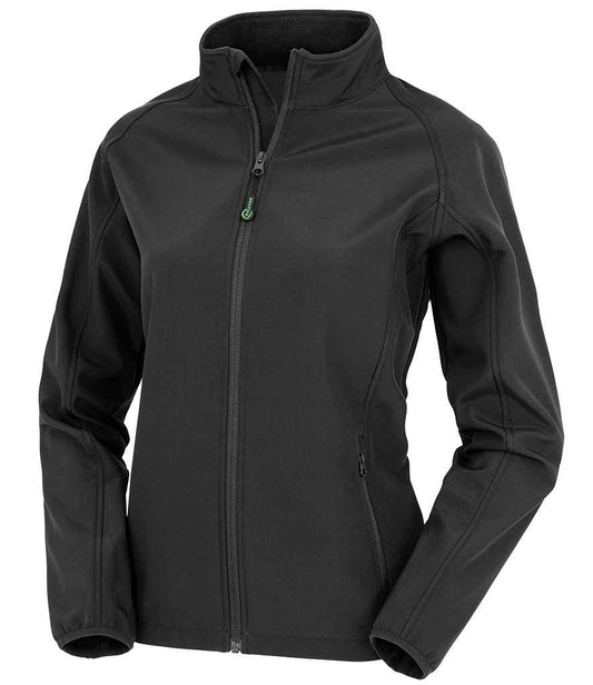 Result Recycled Ladies Printable Soft Shell Jacket | Black