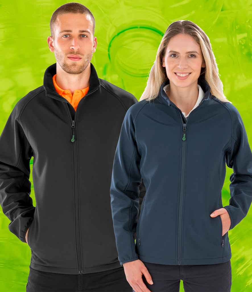 Result Recycled Ladies Printable Soft Shell Jacket | Navy