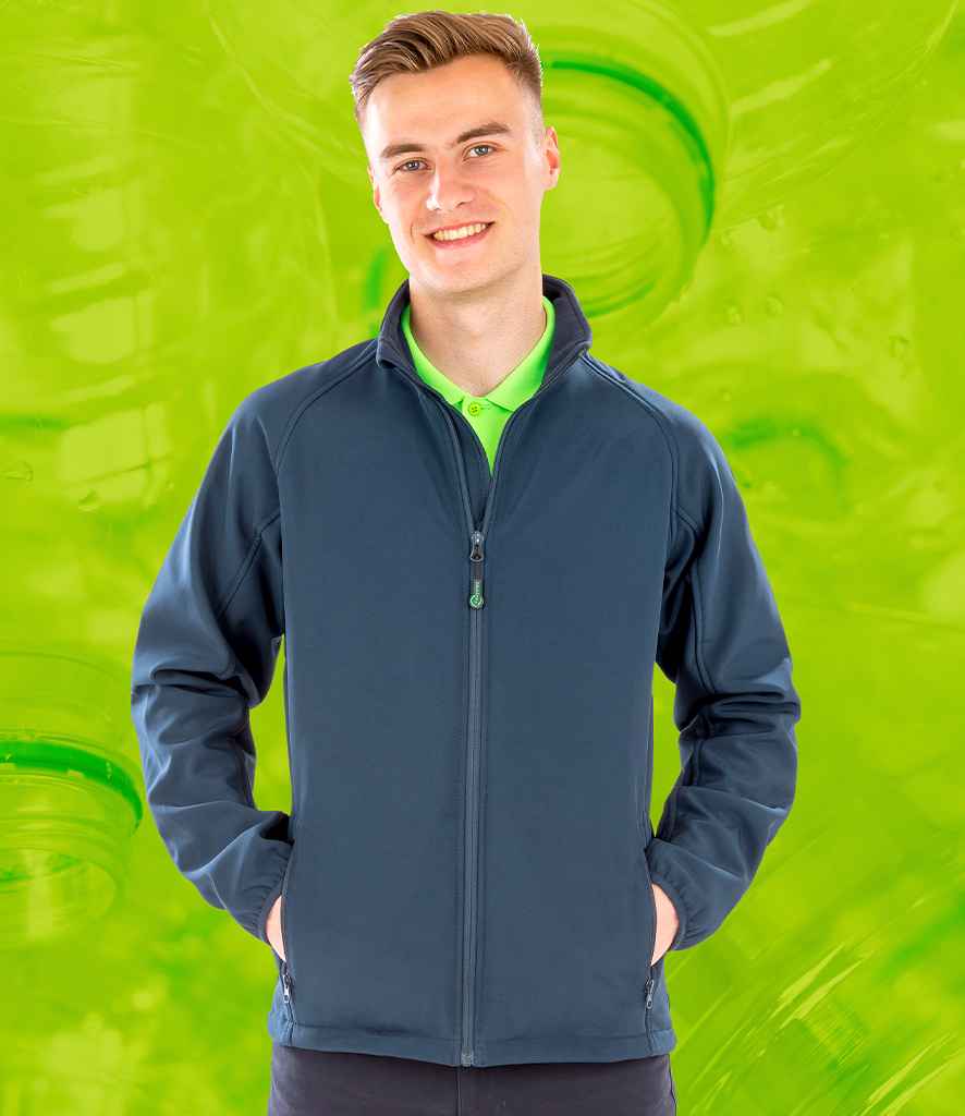 Result Recycled Printable Soft Shell Jacket | Navy