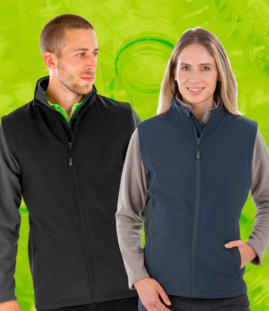 Result Recycled Ladies Printable Soft Shell Bodywarmer | Navy