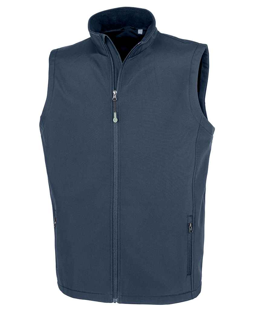 Result Recycled Printable Soft Shell Bodywarmer | Navy