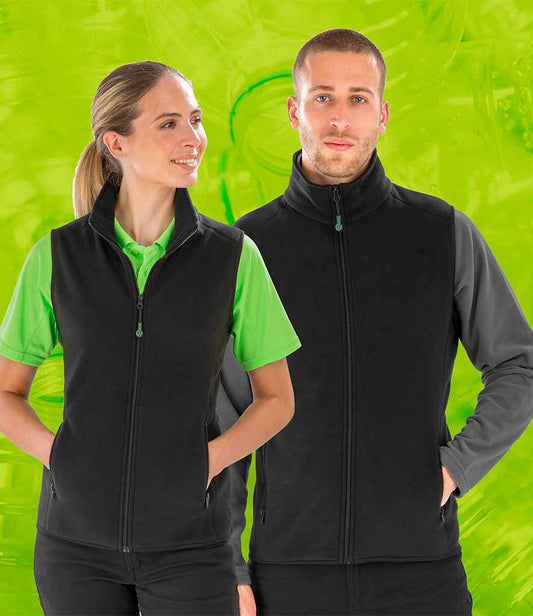 Result Recycled Polarthermic Fleece Bodywarmer | Black