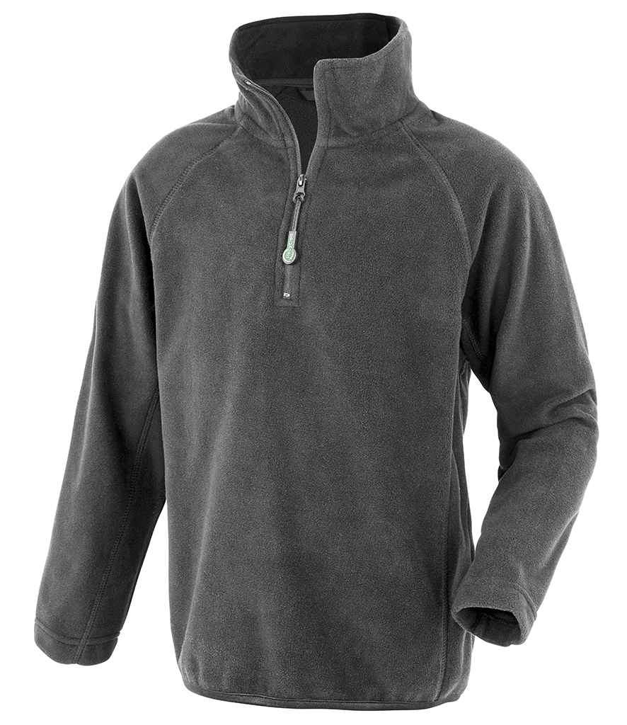 Result Recycled Kids Zip Neck Micro Fleece | Grey