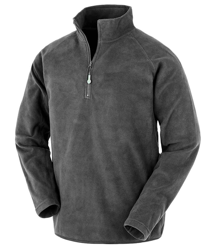 Result Recycled Zip Neck Micro Fleece | Grey