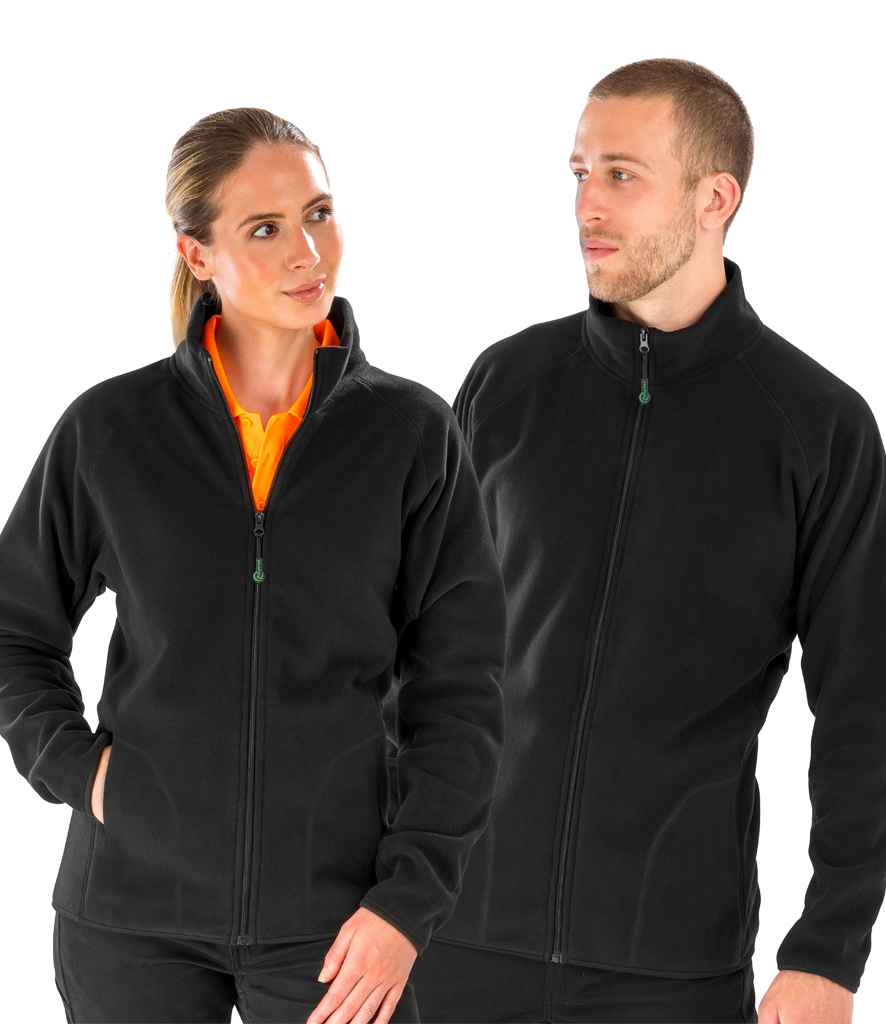 Result Recycled Micro Fleece Jacket | Black
