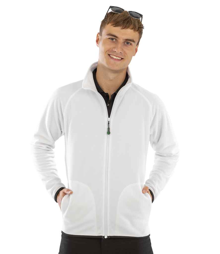 Result Recycled Micro Fleece Jacket | White