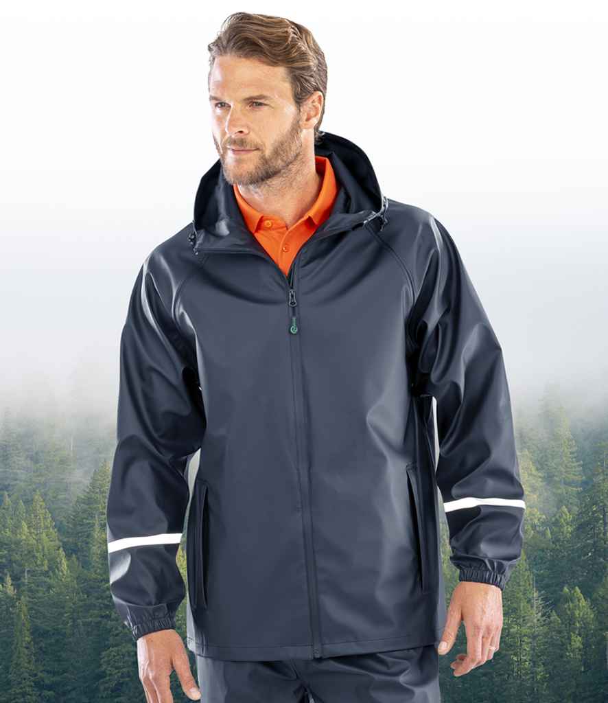 Result Recycled Prism PU Waterproof Jacket | Navy