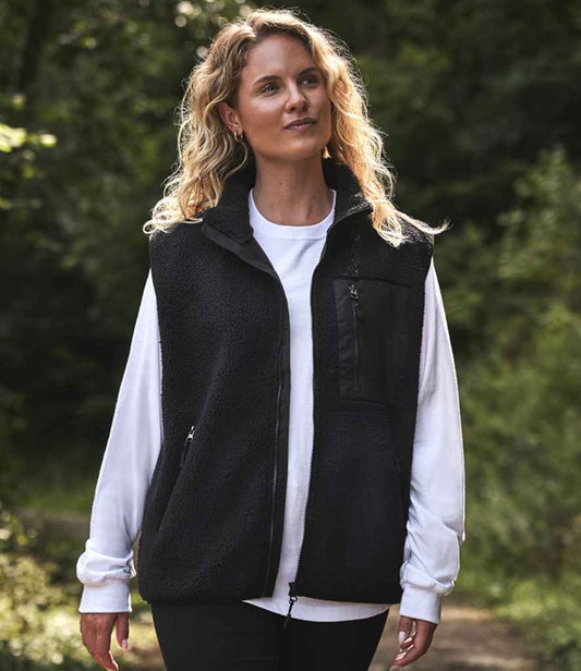Ravine Unisex Borg Fleece Gilet | Black