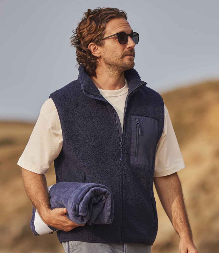 Ravine Unisex Borg Fleece Gilet | Navy