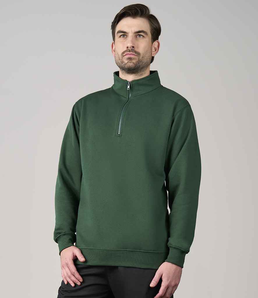 Pro RTX Pro 1/4 Neck Zip Sweatshirt | Bottle Green
