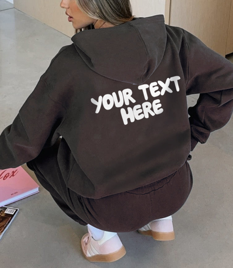 Customised 'White Fox' Hoodie, S33