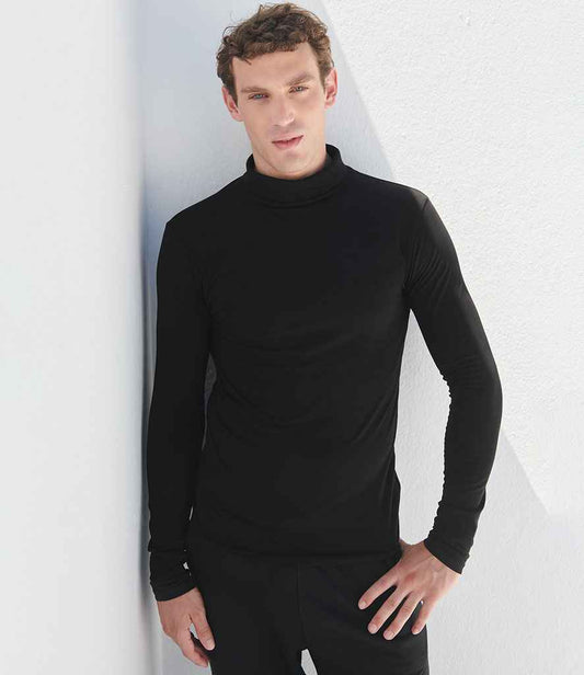 SF Clothing Feel Good Stretch Roll Neck Top | Black