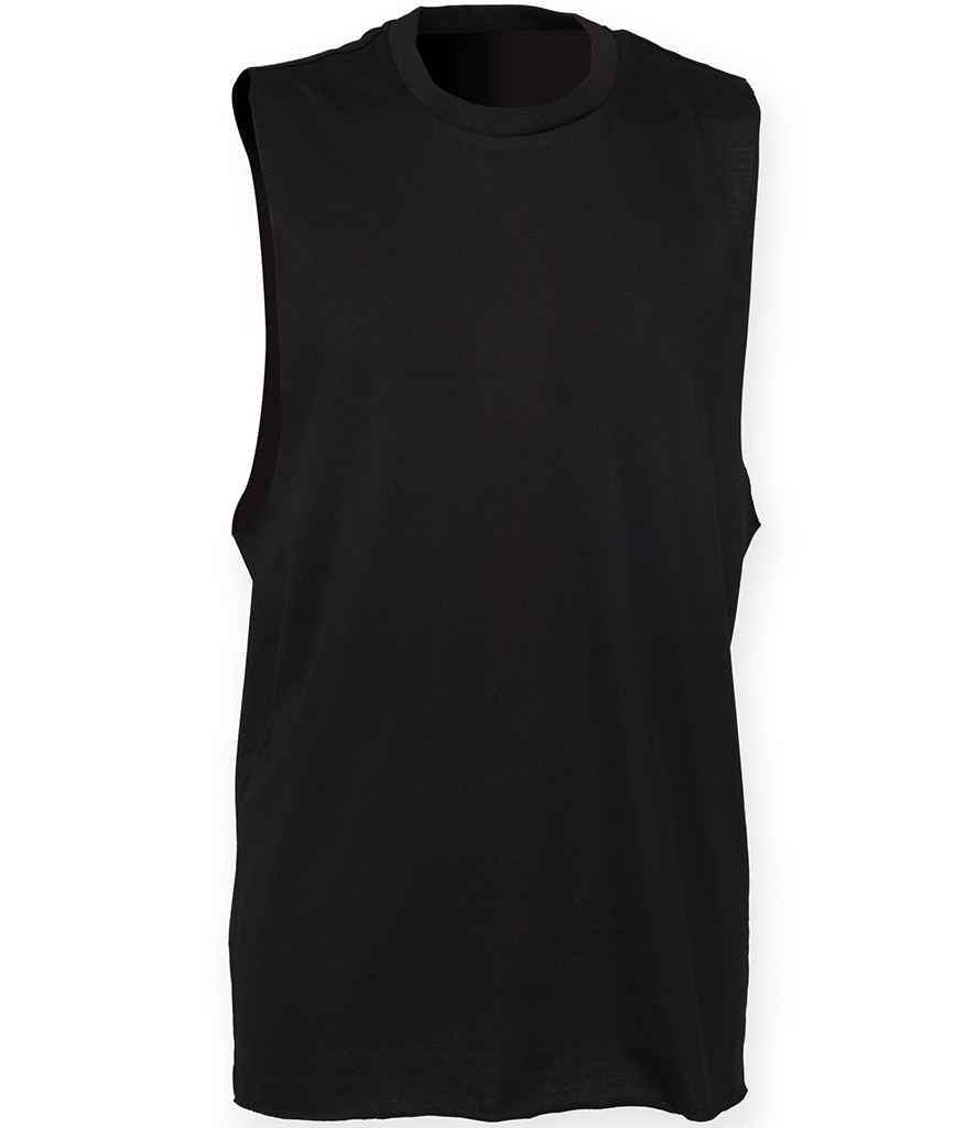 SF Clothing High Neck Vest | Black