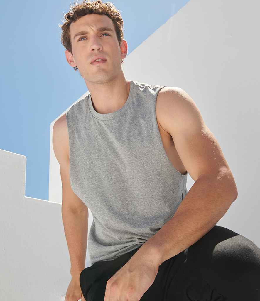 SF Clothing High Neck Vest | Heather Grey