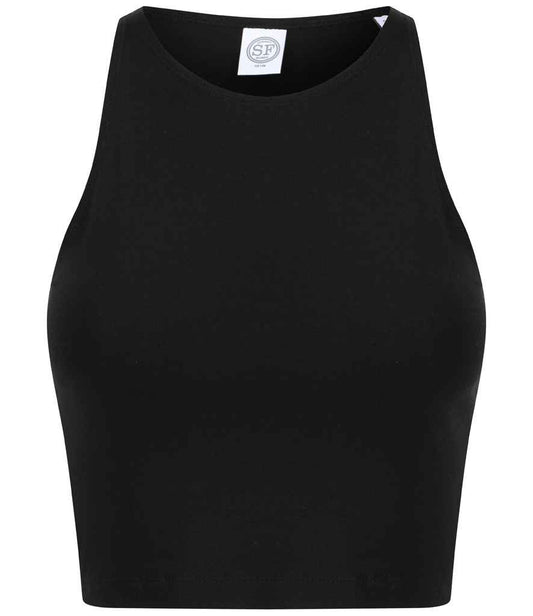 SF Clothing Ladies Cropped Top | Black
