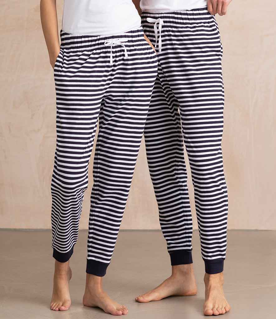 SF Clothing Ladies Lounge Pants | Navy/white stripes