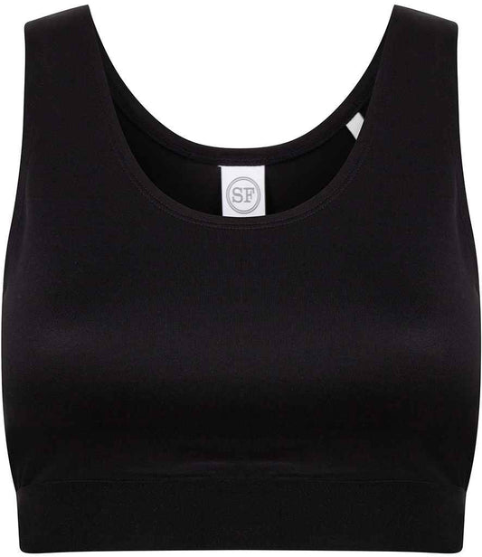 SF Clothing Kids Fashion Crop Top | Black/Black