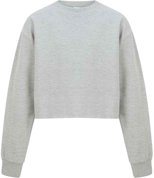 SF Clothing Kids Cropped Slounge Sweatshirt | Heather Grey