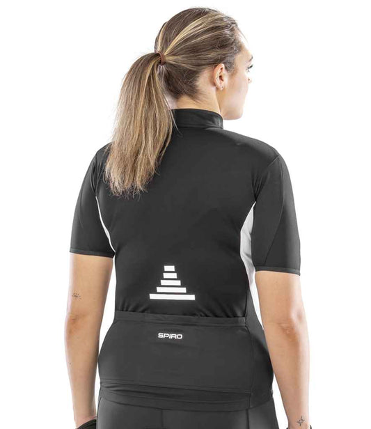 Spiro Ladies Bikewear Top | Black/White