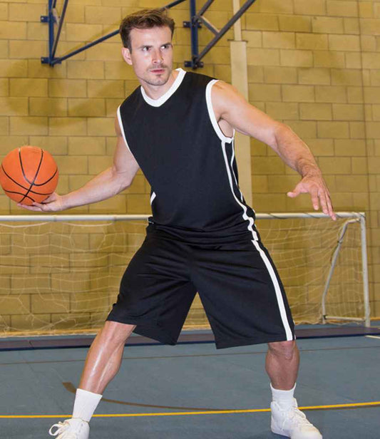 Spiro Basketball Top | Black/White