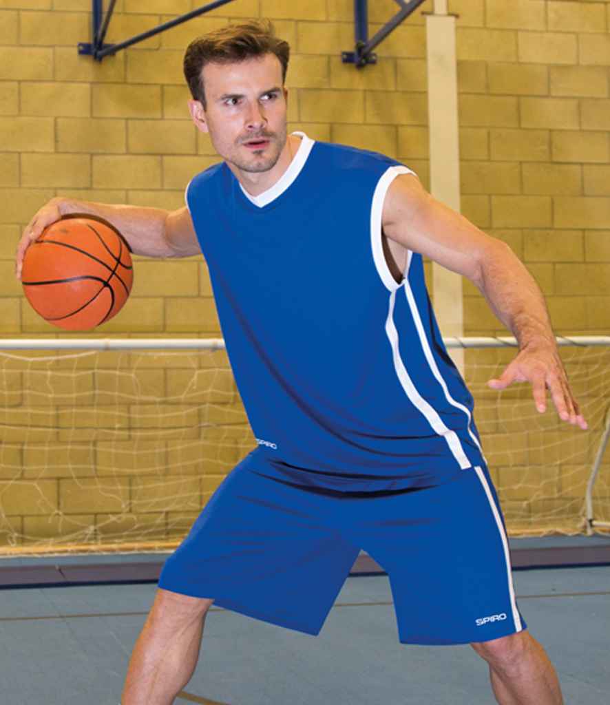 Spiro Basketball Top | Royal Blue/White