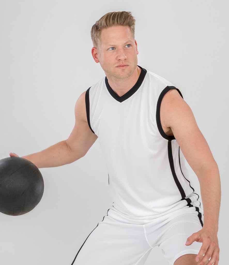 Spiro Basketball Top | White/Black