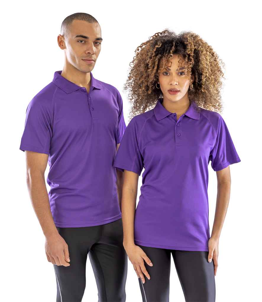 Spiro Impact Performance Aircool Polo Shirt | Purple