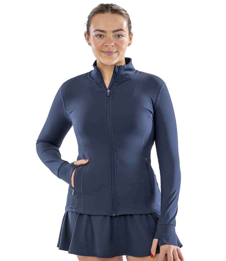 Spiro Ladies Recycled Fitness Jacket | Navy