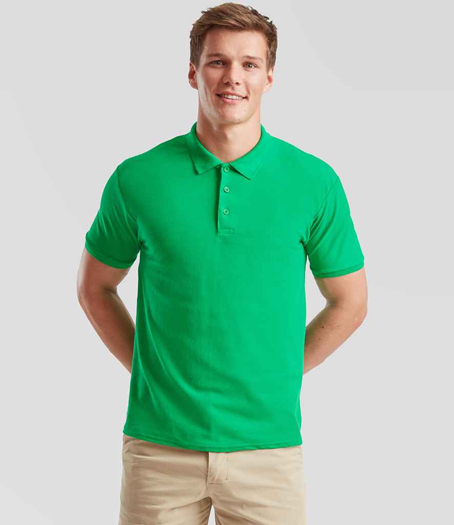 Fruit of the Loom Poly/Cotton Piqué Polo Shirt | Kelly Green
