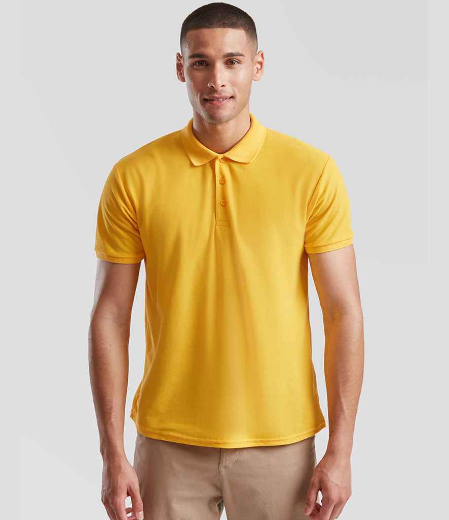 Fruit of the Loom Poly/Cotton Piqué Polo Shirt | Sunflower