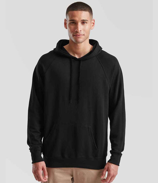 Fruit of the Loom Lightweight Hooded Sweatshirt | Black