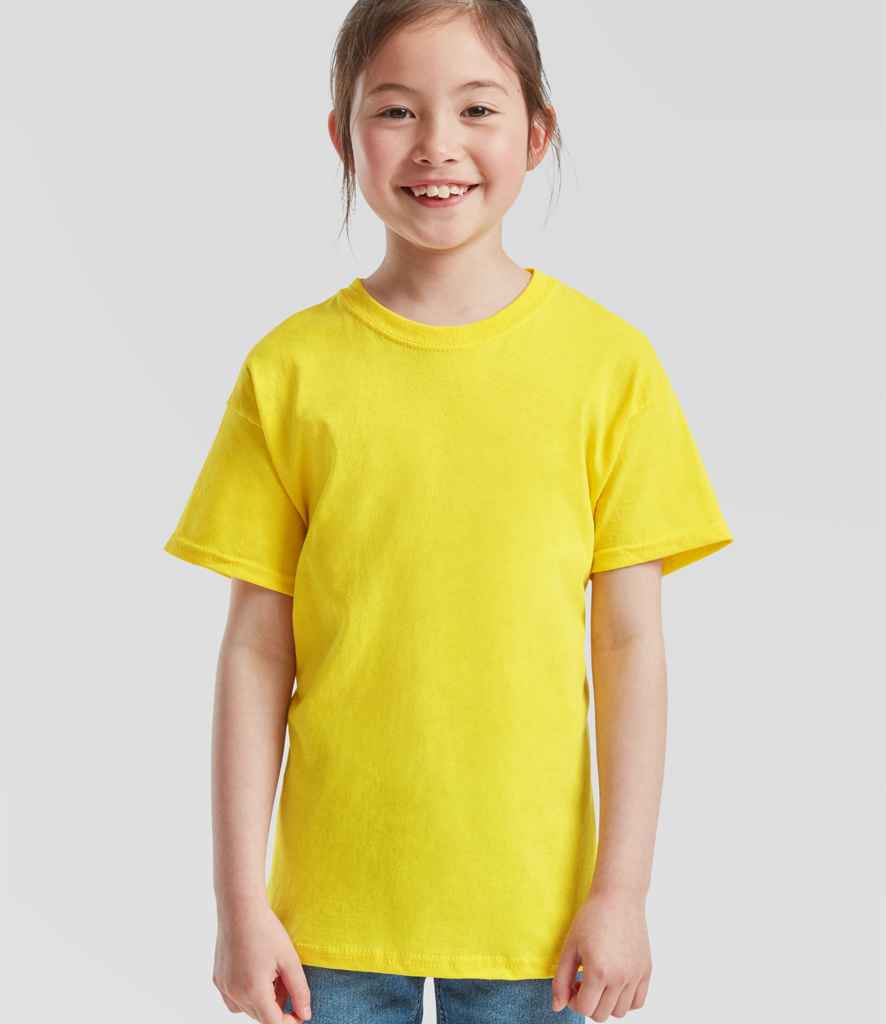 Fruit of the Loom Kids Original T-Shirt | Yellow