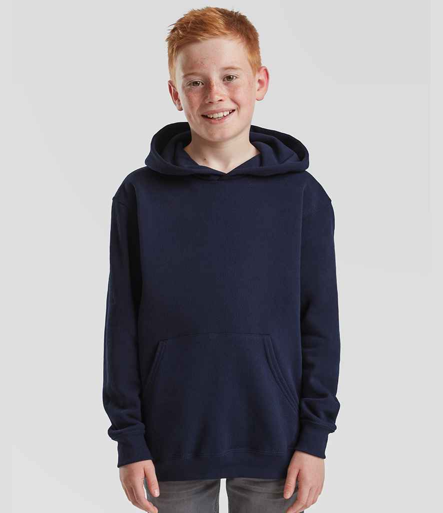 Fruit of the Loom Kids Classic Hooded Sweatshirt | Deep Navy