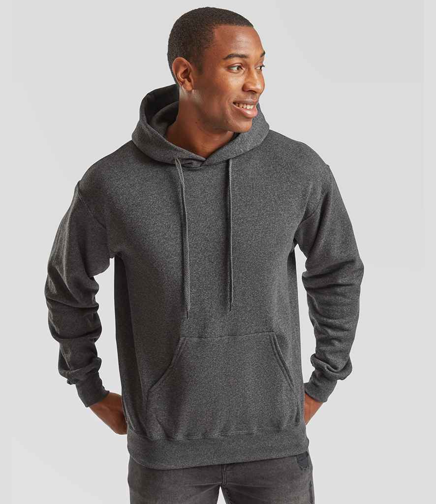 Fruit of the Loom Classic Hooded Sweatshirt | Dark Heather