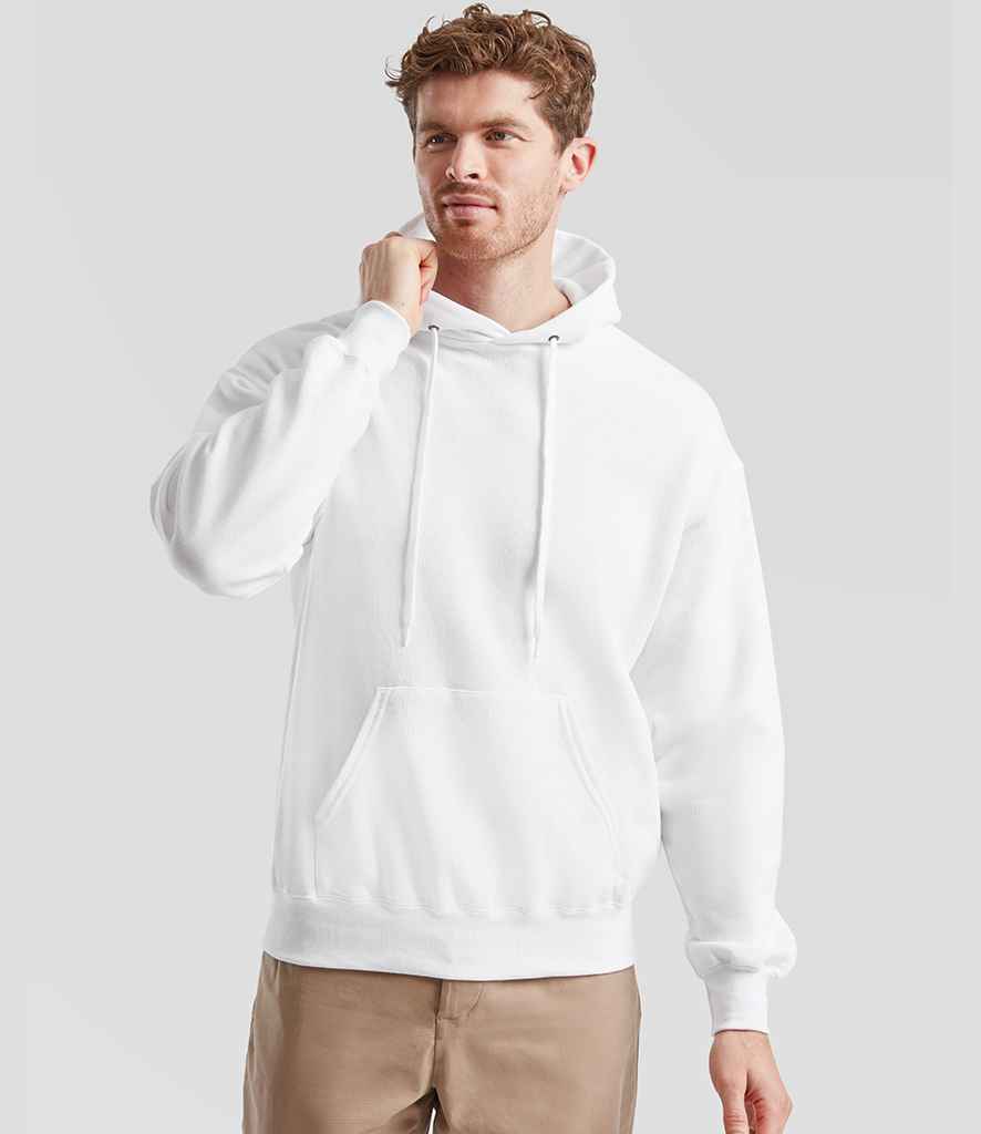 Fruit of the Loom Classic Hooded Sweatshirt | White