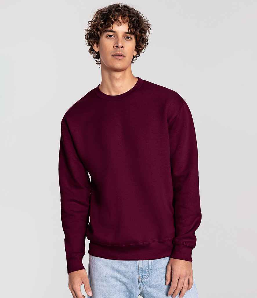 Fruit of the Loom Iconic Premium Set-In Sweatshirt | Burgundy