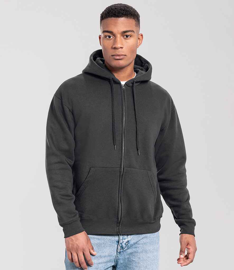 Fruit of the Loom Iconic Premium Hooded Sweat Jacket | Light Graphite