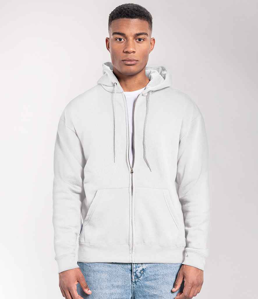 Fruit of the Loom Iconic Premium Hooded Sweat Jacket | White