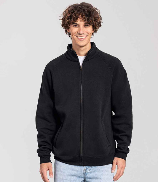 Fruit of the Loom Iconic Premium Sweat Jacket | Black