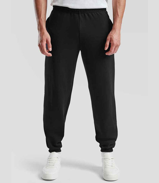 Fruit of the Loom Classic Elasticated Hem Jog Pants | Black